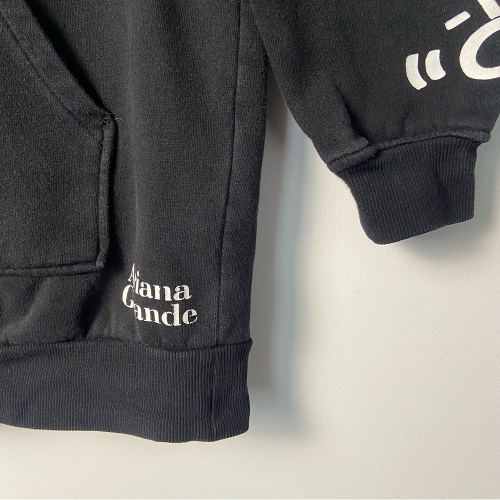 145. Ariana Grande / 7 rings oversized black long sweater hoodie tunic - Picture 8 of 9